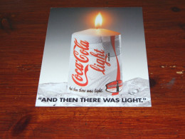 75865-           DOUBLE CARD - COCA COLA - Advertising