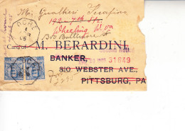 ITALIA 1905 - Lettera Per Banca In America - Marcophilie