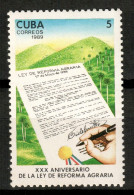 Cuba 1989 / Agrarian Reform MNH Reforma Agraria Agrarreform / If25  C1-4 - Nuovi