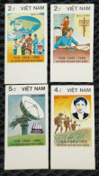 Viet Nam Vietnam MNH Imperf Stamps 1985 : Bike / Bicycle / 40th Founding Ann. Of Posts & Telecom. Scott#1656-59 (Ms495) - Viêt-Nam