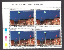 France - Coin Daté 26.06.12 Du N° 4683 - Neuf ** - Place Masséna - Nice - 2010-2019