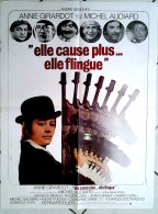 Affiche Ciné Orig ELLE CAUSE PLUS, ELLE FLINGUE! A.Girardot 60X80 1972 M.Audiard D Cowl Blier Pousse Carmet - Posters