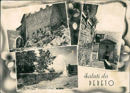 PERETO (  L'AQUILA ) SALUTI / VEDUTINE - EDIZIONE JANNUCCI - SPEDITA 1957 (20694) - L'Aquila