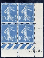 France Semeuse YT 279 CD 10/08/37 N* - 1930-1939