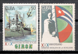 Cuba 1991 / Ship · Victory Of Giron · Cuban Revolution MNH Barco · Victoria De Girón Schiffe  / Cu20750  C1-6 - Boten