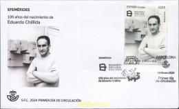 730920 MNH ESPAÑA 2024 EFEMÉRIDES. 100 AÑOS DEL NACIMIENTO DE EDUARDO CHILLIDA. - Unused Stamps