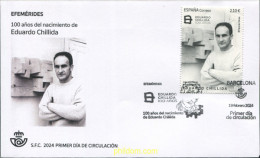 730920 MNH ESPAÑA 2024 EFEMÉRIDES. 100 AÑOS DEL NACIMIENTO DE EDUARDO CHILLIDA. - Ongebruikt