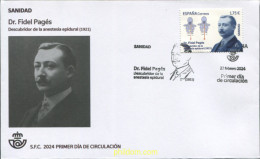 730919 MNH ESPAÑA 2024 SANIDAD. DR. FIDEL PAGÉS DESCUBRIDOR DE LA ANESTESIA EPIDURAL (1921). - Neufs