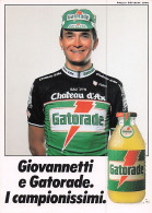 Vélo - Cyclisme -  Coureur Cycliste Italien Marco Giovannetti - Team Gatorade - Champion D'Italie 1992 - Cyclisme