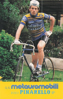 Vélo - Cyclisme -  Coureur Cycliste Italien Flavio Zappi -  Squadra Metauro - Pinarello - 1983 - Cyclisme