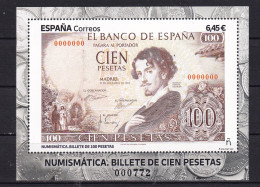 SPAIN---2023- BANKNOTE ON STAMP-SHEET -MNH - Neufs