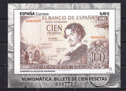 SPAIN---2023- BANKNOTE ON STAMP-SHEET -MNH - Nuovi