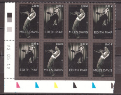 France - Coin Daté 23.05.12 De La Paire N° 4671/72 - Neuf ** - Edith Piaf - Miles Davis - 2010-2019