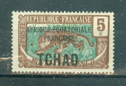 TCHAD - N°22 MH. - SCAN DU VERSO. - SCAN DU VERSO Timbres De 1922 Surchargés. - Unused Stamps