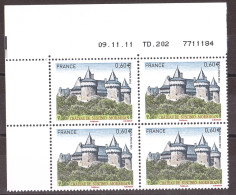 France - Coin Daté 09.11.11 Du N° 4662 - Neuf ** - Château De Suscinio - Morbihan - 2010-2019