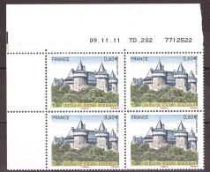 France - Coin Daté 09.11.11 Du N° 4662 - Neuf ** - Château De Suscinio - Morbihan - 2010-2019