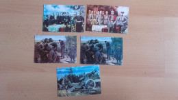 Reprint.Ponatis.5 Postcards:gun,..Vojaski Muzej Lokev - Guerre 1914-18