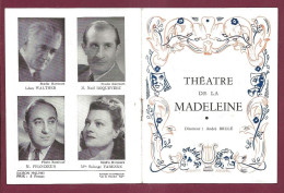 150524A - PROGRAMME THEATRE DE LA MADELEINE - Sacha GUITRY Comédie N'écoutez Pas Mesdames PASCALI - Programme