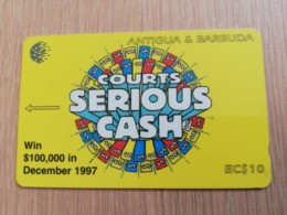 ANTIGUA & BARBUDA $ 10  COURTS SERIOUS CASH     ANT-186A  CONTROL NR: 186CATA     NEW C&W LOGO **2592** - Antigua En Barbuda