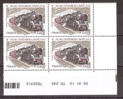 France - Coin Daté 03.01.12 Du N° 4655 - Neuf ** - Train - Centenaire D La Pacific 231K8 - 2010-2019