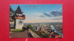 Graz.Uhrturm Mit Murblick.Zensurstelle Klagenfurt - Graz