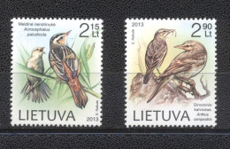 Lituania 2013- Lithuanian Red Book-Birds Set (2v) - Lithuania