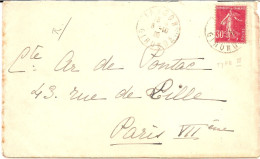 19I9 --- SEMEUSE 30c Rose Langon Gironde - 1877-1920: Periodo Semi Moderno