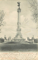 33 - Bordeaux - Monument Des Girondins - Animée - Précurseur - Oblitération Ronde De 1902 - CPA - Voir Scans Recto-Verso - Bordeaux