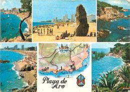 Espagne - Espana - Cataluna - Costa Brava - Playa De Aro - Multivues - Carte Géographique - CPM - Voir Scans Recto-Verso - Gerona