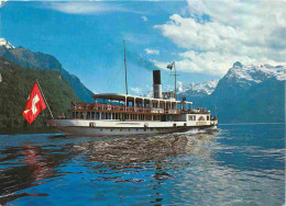 Bateaux - Bateaux Promenade - Vierwaldstattersee Schweiz - Dampfschiff Unterwalden - CPM - Voir Scans Recto-Verso - Autres & Non Classés