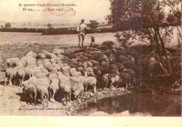 Reproduction CPA - Paysans - En Berry - 99 Moutons Et 1 Font 100 - Berger - CPM - Carte Neuve - Voir Scans Recto-Verso - Bauern
