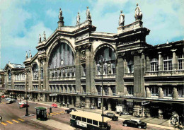 Trains - Gares Sans Trains - Paris - La Gare Du Nord - Automobiles - Bus - Carte Dentelée - CPSM Grand Format - Voir Sca - Estaciones Sin Trenes