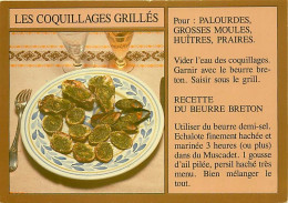 Recettes De Cuisine - Coquillages Grillés - Carte Neuve - Gastronomie - CPM - Voir Scans Recto-Verso - Recetas De Cocina