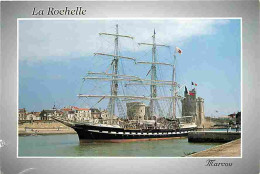 Bateaux - Voiliers - La Rochelle - Trois Mâts Le Belem Devant Les Tours Saint Nicolas Et De La Chaine - CPM - Voir Scans - Sailing Vessels
