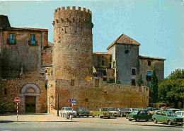 Automobiles - Espagne - Costa Brava - San Feliu De Guixols - Iglesia Parroquial Y Torre Del Fum - CPM - Voir Scans Recto - Voitures De Tourisme