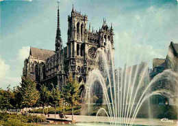 80 - Amiens - La Cathédrale Notre Dame - Jets D'eau - CPM - Voir Scans Recto-Verso - Amiens