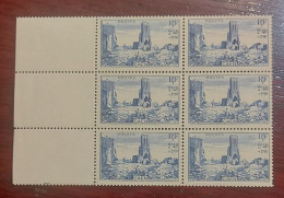 France 1947 Bloc De 6 Timbres Neuf** N° YT 746 Caen - Neufs