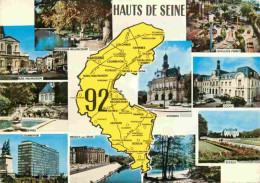 92 - Hauts De Seine - Multivues - Carte Géographique - CPM - Voir Scans Recto-Verso - Sonstige & Ohne Zuordnung