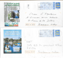 Nelle Aquitaine Entier Prêt à Poster Oblitération Secap Lège Et Cazaux - Overprinted Covers (before 1995)