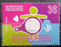 NORTH MACEDONIA 2024 - CHILDREN WITH RARE DISEASES,PHENYLKETONYRIA MNH - Macedonia Del Norte