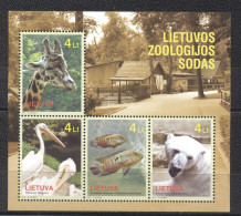 Lituania 2011- Lithuanian Zoo M/Sheet - Lituania
