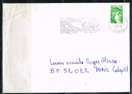 OPT-L49 - FRANCE Flamme Illustrée Sur Lettre D'EPINAL 1978 - Oblitérations Mécaniques (flammes)