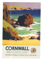 RAIL POSTER UK ON POSTCARD G.W.R. CORNWALL CARD NO  RAIL 012 - Equipo