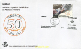 730918 MNH ESPAÑA 2024 SANIDAD. 50 ANIVERSARIO DE LA SOCIEDAD ESPAÑOLA DE MÉDICOS DE ATENCIÓN PRIMARIA (SEMERGEN). - Nuevos