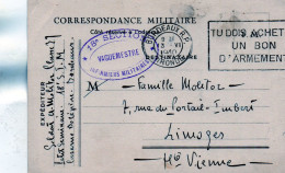 L- Correspondance  Militaire- Cachet  " Infirmiers Militaires "- - Oorlog 1939-45
