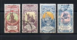 Russia 1904 Old Set War-help Stamps (Michel 57/60) Nice Used - Oblitérés