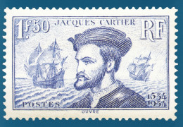 Carte Timbre Jacques Cartier 1534-1934 - Briefmarken (Abbildungen)