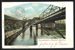 AK Schwebebahn Elberfeld-Barmen, Partie An Der Sonnborner Brücke  - Otros & Sin Clasificación