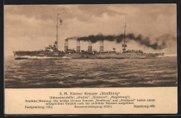 AK SM Kleiner Kreuzer Strassburg  - Warships