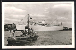 AK Hamburg, KdF-Schiff Robert Ley An Der Überseebrücke  - Dampfer